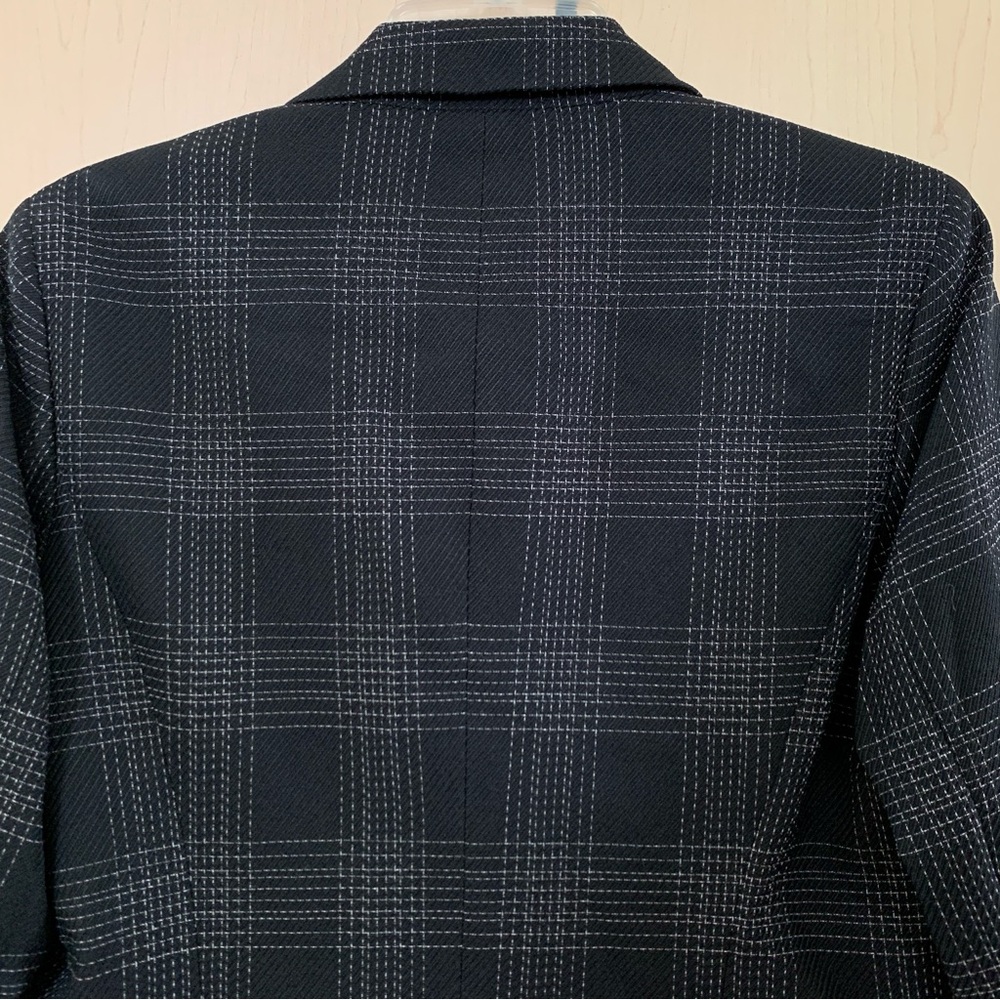 Black Label by Evan-Picone Blazer Jacket Women's Long Sleeve Button Black Size 8 - Picture 7 of 16